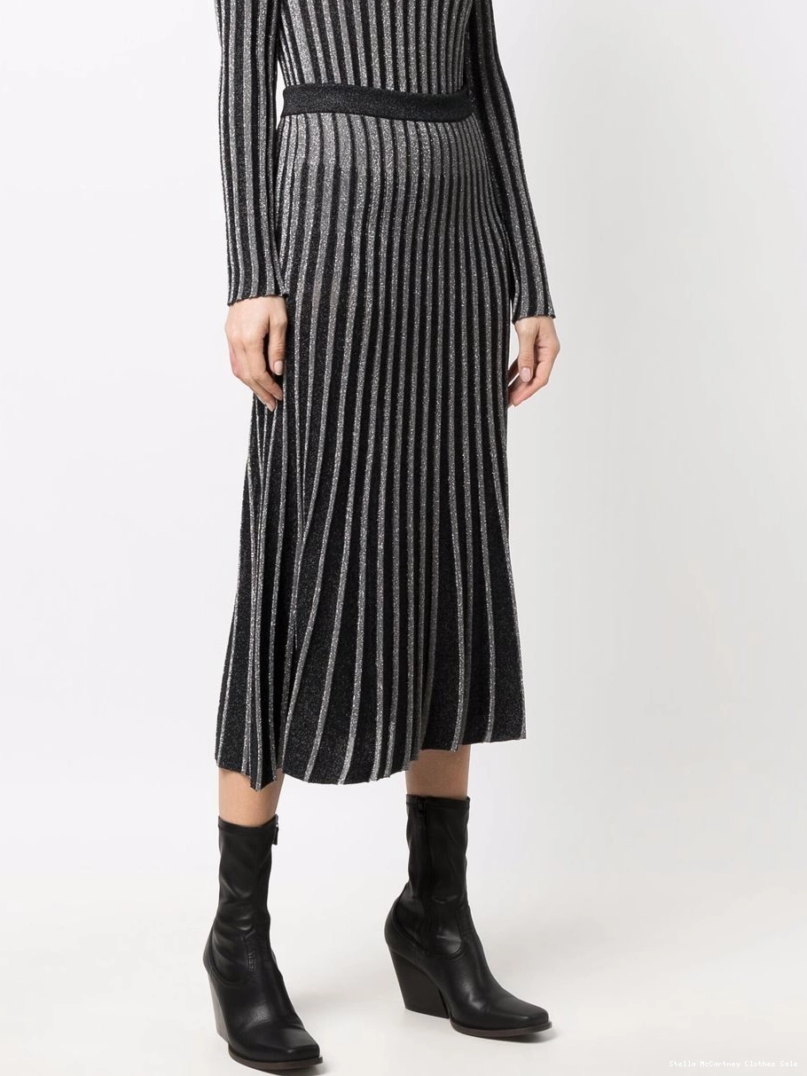 Cheap pleated metallic-threaded skirt McCartney Women Stella 0811
